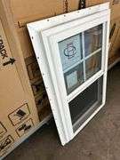 White Vinyl Double Hung 4 Lite Window 24"x36"