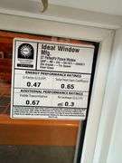 White Vinyl Picture Window 18 1/2"x17"