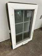 3 White Vinyl 6 Lite Beveled Casement Windows 20"x30"