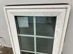 3 White Vinyl 6 Lite Beveled Casement Windows 20"x30"