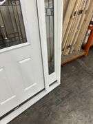 Fiberglass Decorative Entrance Door 36"x80", 2 Side Lites, Right Hand