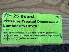 Pressure Treated Dimensional Lumber 2"x10"x10'