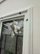 Fiberglass Decorative Entrance Door 36"x80", 2 Side Lites, Right Hand