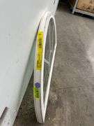 White Vinyl Circle Top Window 35.75"x17.875"
