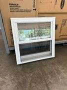 White Vinyl Double Hung Window 29 1/4"x29 1/4"