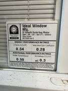 White Vinyl Double Hung Window With Mini Blinds 20"x30"