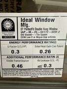 White Vinyl Double Hung 4 Lite Window 24"x36"
