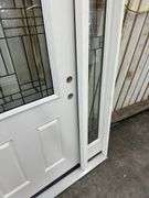 Fiberglass Decorative Entrance Door 36"x80", 2 Side Lites, Left Hand