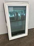 White Vinyl Beveled Casement Window 23 3/4"x37 1/2"