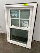3 White Vinyl 4 Lite Double Hung Windows 21 1/2"x31 3/4"