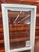 White Vinyl Vertical Slider Window 26.25"x74.5"