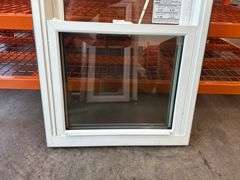 White Vinyl Double Hung Window  23 3/4"x37 1/4"