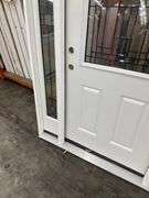 Fiberglass Decorative Entrance Door 36"x80", 2 Side Lites, Right Hand
