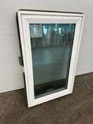 White Vinyl Beveled Casement Window 23 3/4"x37 1/2"