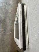 White Vinyl Beveled Casement Window 30"x18.5"