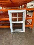 White Vinyl Horizontal Slider 4 Lite Window  20"x30"