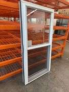 White Vinyl Double Hung Window 29 3/4"x57 1/4"