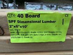 SPF Dimensional Lumber 2"x6"x10'