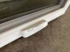 White Vinyl Beveled Casement Window 23 3/4"x37 1/2"