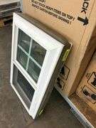 4 White Vinyl Double Hung 4 Lite Windows 20"x30"