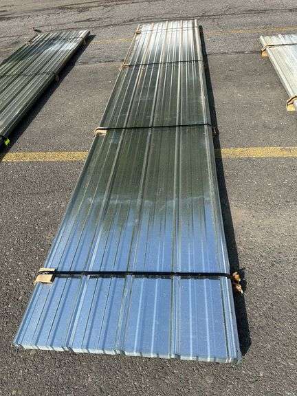 Stained Finish Galvanized Metal Panel 3'x16'