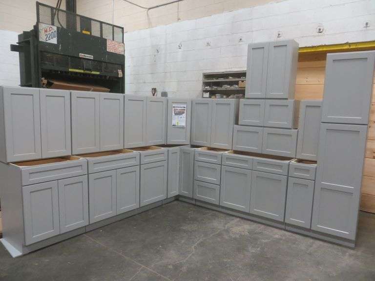 Stone Harbor Gray Kitchen Cabinet Set 12'x15'