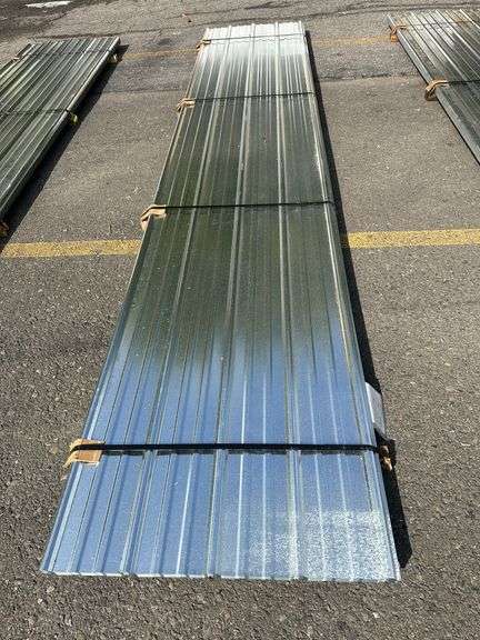 Stained Finish Galvanized Metal Panel 3'x16'