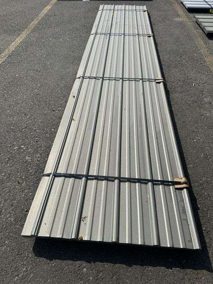Dull Galvanized Metal Panel 3'x16'