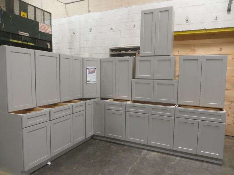 Stone Harbor Gray Kitchen Cabinet Set 10'x15'