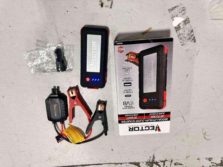 VECTOR 1600 Peak Amp Automotive Lithium Jump Starter - Lambrecht ...