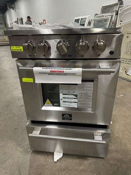 Forno 24″ Gas Range with 4 Sealed Burners