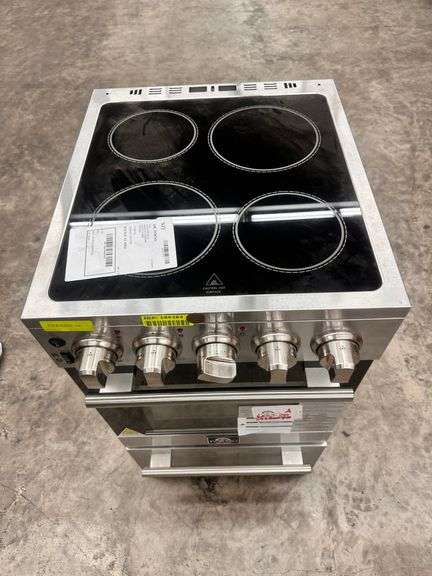 Forno 20-Inch Pallerano Electric Range with 4 Burners in Stainless Steel