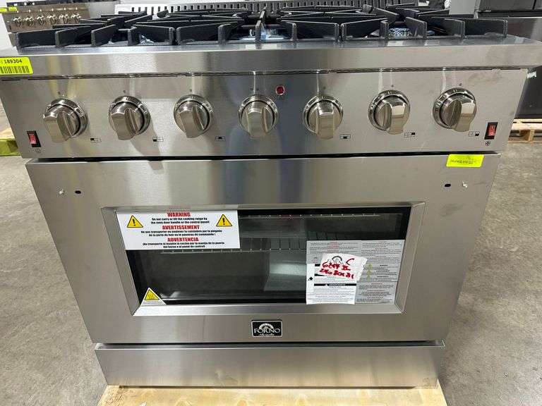 FORNO Galiano 36" 5.36 cu. ft. Gas Range with 6 Italian Burners
