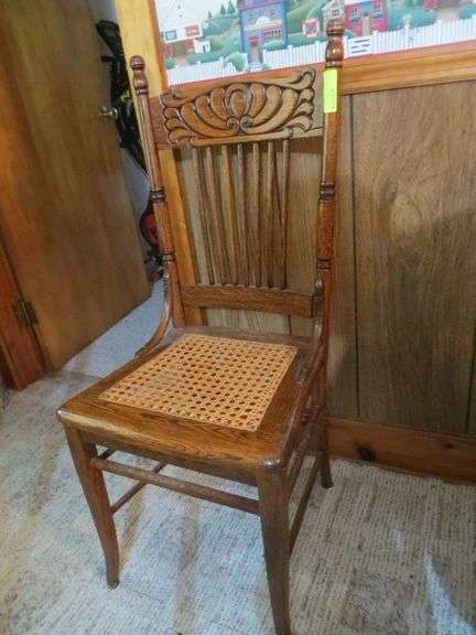 Spindle Back Cane Seat Chair