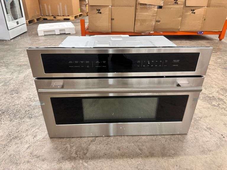 Forno Oliena Espresso 30-Inch Built-In 1.6 Cu. Ft. Microwave Oven in Stainless Steel with Stainless 