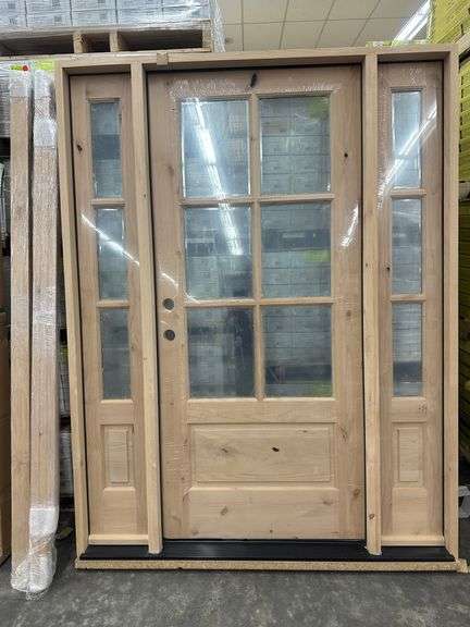 Exterior 6-Lite French Knotty Alder 1-3-1 RH