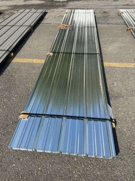 Stained Finish Galvanized Metal Panel 3'x16'