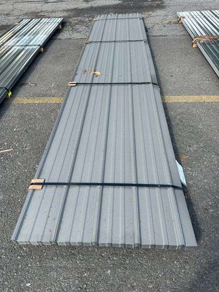 Dull Galvanized Metal Panel 3'x16'