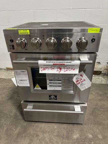 Forno 20-Inch Pallerano Electric Range with 4 Burners in Stainless Steel