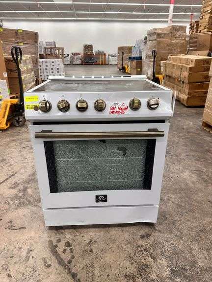 Forno Leonardo Espresso 30 in. 4 Element  Electric Range  White