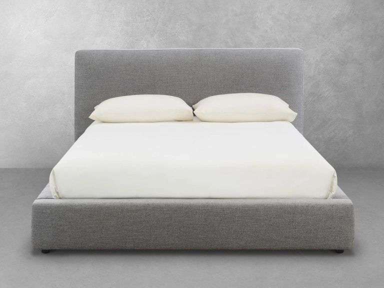 Luxe Upholstered Bed - Gray - King