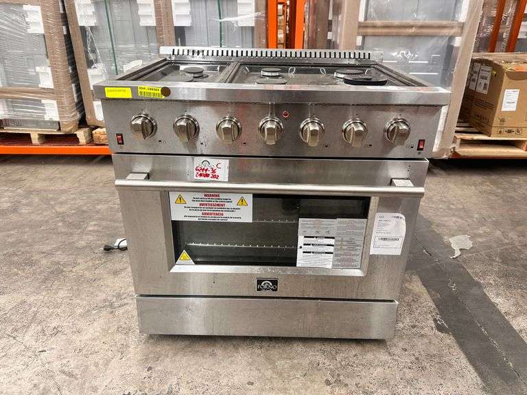 FORNO Galiano 36" 5.36 cu. ft. Gas Range with 6 Italian Burners