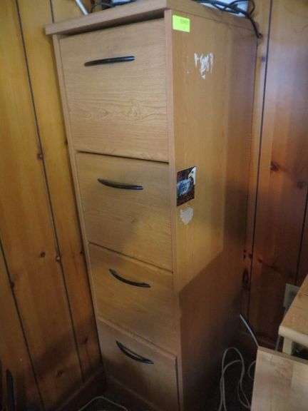 4-Drawer Letter Size File Cabinet w/ Hanging File Folders