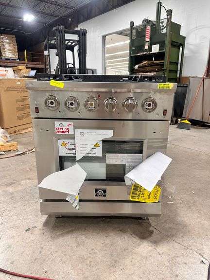 FORNO Massimo 30″ 4.32 cu. ft. Freestanding Gas Range with 5 Burners