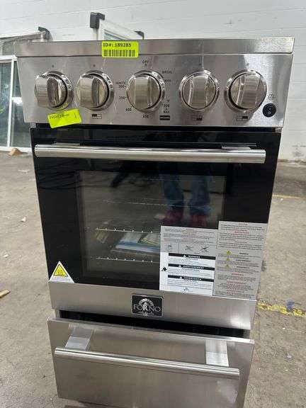 Forno 20-Inch Lamazze Gas Range with 4 Burners and 21,200 BTUs in Stainless Steel