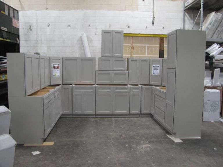 Stone Harbor Gray Kitchen Cabinet Set 10'x14'x10'