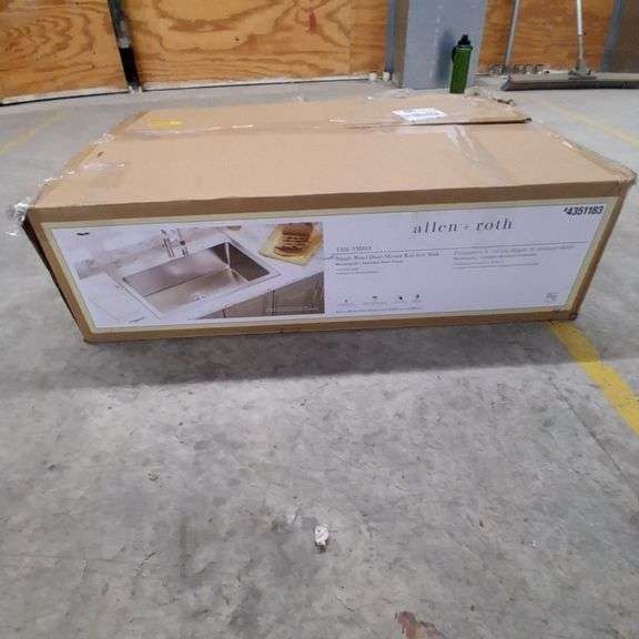 Allen + Roth The Theo Stainless Steel Kitchen Sink - Lambrecht Auction ...