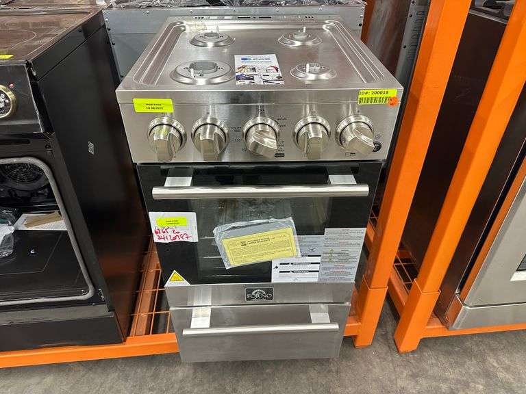 Forno 20-Inch Stainless Steel Gas Range