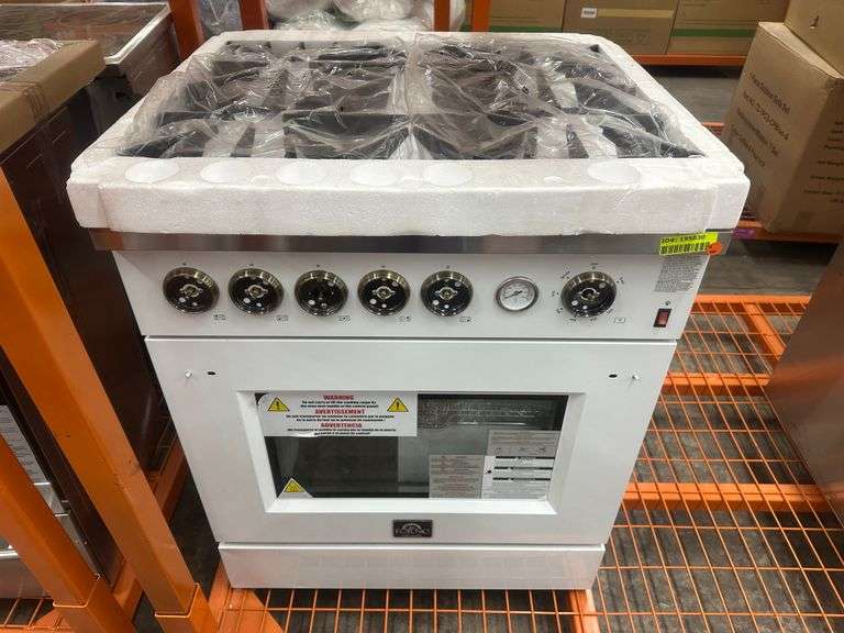 Giovanni 30-in. Gas Range White