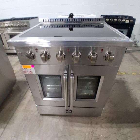 Forno 30" Freestanding Electric Range With French Door in Stainless Steel